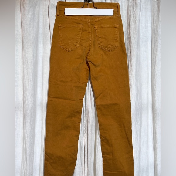 MOTHER Women's Jeans in Mustard Yellow - Picture 4 of 13